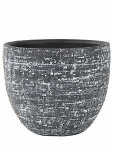 Кашпо Indoor pottery pot karlijn anthracite 20 см. (упаковка 2 шт.)
