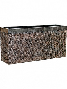 Кашпо Luxe lite universe layer rectangle bronze