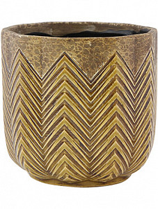 Кашпо Indoor pottery pot cecil ochre 13 см. (упаковка 6 шт.)