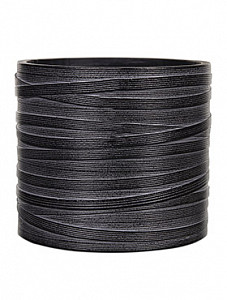 Кашпо Capi "Nature vase cylinder iii loop black" (упаковка 3 шт.)
