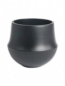 Кашпо Fusion pot black 31 см.