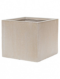 Кашпо Raindrop cube beige 27 см.