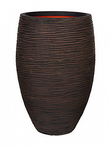 Кашпо Capi "Nature rib nl vase elegant deluxe ii dark brown"