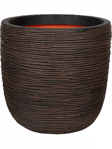 Кашпо Capi "Nature rib nl planter bal i dark brown"