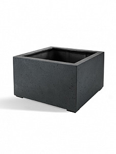 Кашпо Grigio low cube anthracite-concrete L80 W80 H60