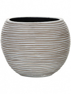 Кашпо Capi "Nature vase ball rib iii ivory" (упаковка 2 шт.)